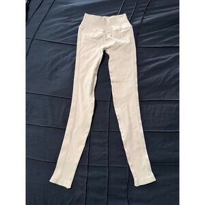 Spiritual Gangster Ribbed High Waist Leggings Beige‎ XS S Seamless Athleisure